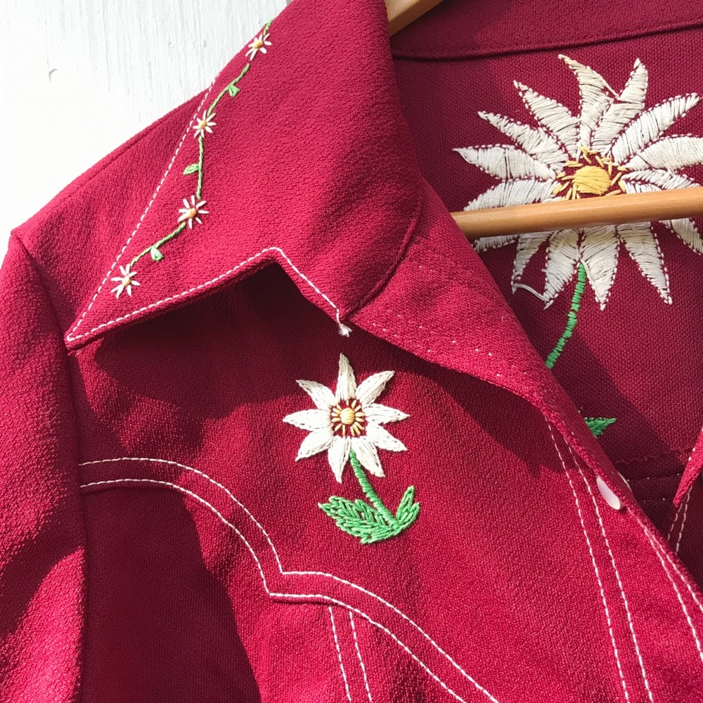 Vintage Embroidered Western Shirt Jacket | Host Pick